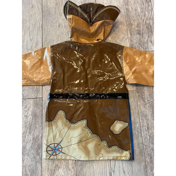 Kidorable Rain Jacket Pirate Halloween Costume size 4 5‎ Boys Girls Coat Hooded - Picture 4 of 12